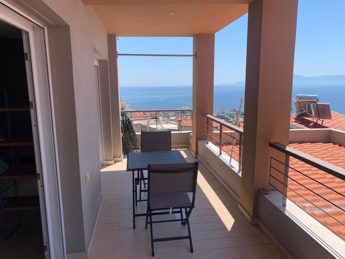 Breathtaking Sea View Apartment Kavála Ngoại thất bức ảnh